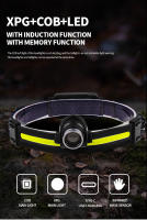 Linterna Frontal LED 100000 Lumens Con Sensor COB XPE+COB Para Camping Pesca Y Running Luz Fuerte Antipolvo Para Exteriores - details 5
