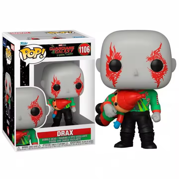 Funko Pop! Guardianes de la Galaxia - Drax Especial Navidad, 64330, Nº1106 - 1