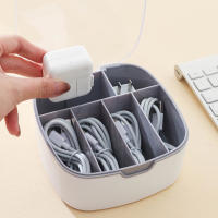Caja De Almacenamiento Para Cable De Datos Caja De Plástico Para El Escritorio Protección Contra Polvo Organizador De Cables De Carga - details 4