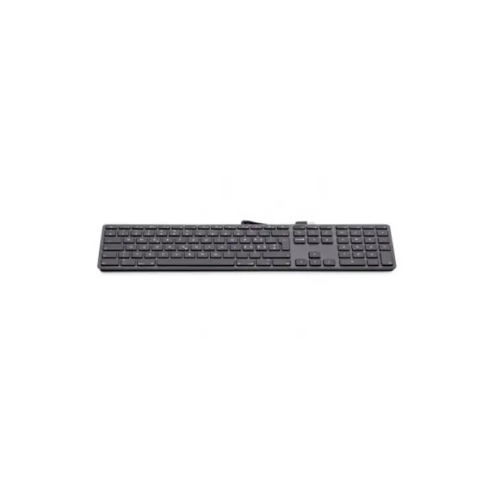 Teclado numérico USB KB-1243, 110 teclas, 2x USB, aluminio, diseño sueco, macOS, gris espacial - 1