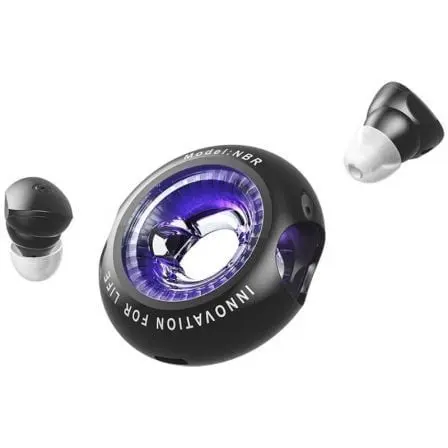 Auriculares Bluetooth Vention NBRB0 con estuche de carga/ Autonomía 6h/ Negros - 1