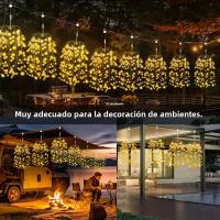 Luces LED USB De Fuego De Artificio Para Jardín Impermeables Decoración De Navidad Para Césped Patio Casa De Madera Arbolillo - details 4