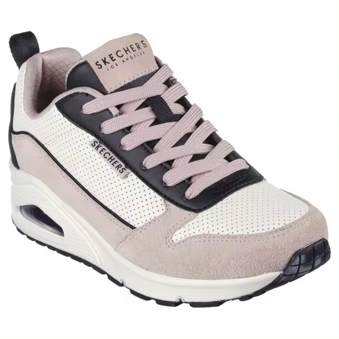 Deportiva Skechers para mujer modelo Uno con cámara de aire, comodidad y estilo con bloques de color que le dan un toque sofisticado a este modelo que ya es todo un clásico. Referencia 177105-PKBK (571647) - 1