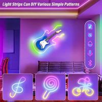 Tira De LED Neón RGBIC 5V USB IP65 Con Bluetooth Y Control Remoto Para Decoración DIY Iluminación SMD 48 LEDs/watt 50000horas De Vida Útil - details 5