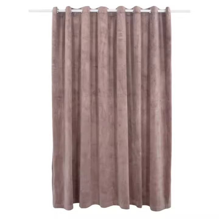 vidaXL Cortina Opaca con Anillas de Metal 290x245 cm Terciopelo Visillo Color Beige,  Crema,  Negro y mas - 1
