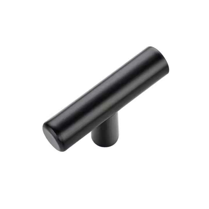 Manija De Acero Inoxidable Para Armario Y Cajón Negra Moderna Pullas De Cocina Y Gabinete Knobs De Manija De Mano - 1