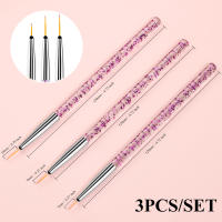 Set De 3 Pinceles Para Uñas Con Gel UV Pincel De Dibujo Ultrafino Para Manicura DIY Herramienta De Línea Estrecha Para Francés Y Acrílico - details 7