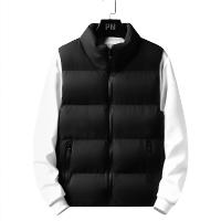 Chaqueta Sin Mangas Para Hombre 5XL Impermeable Cierre De Cremallera Collarín De Invierno Casual Prenda Exterior De Otoño E Invierno - details 9