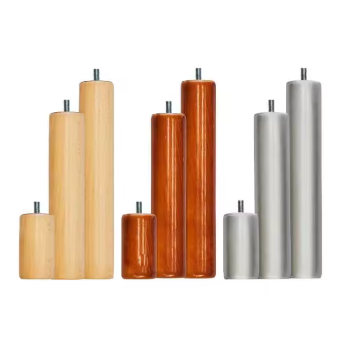 FACTORY COLCHON - Pack Patas De Madera Maciza - Para Somier O Bases Tapizadas - 1