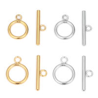 5 Sets De Hebjes De Acero Inoxidable Para Joyería DIY Cerraduras De Toggle Conector Para Collares Y Pulseras Accesorios De Manualidades - details 0