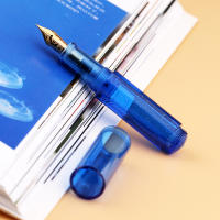 Nuevo Moonman Segunda Generación Wancai Pluma De Fuente Transparente Estrellado Mini Bolígrafo De Billetera Para Escritura Color Marrón Macaron Maillard - details 4