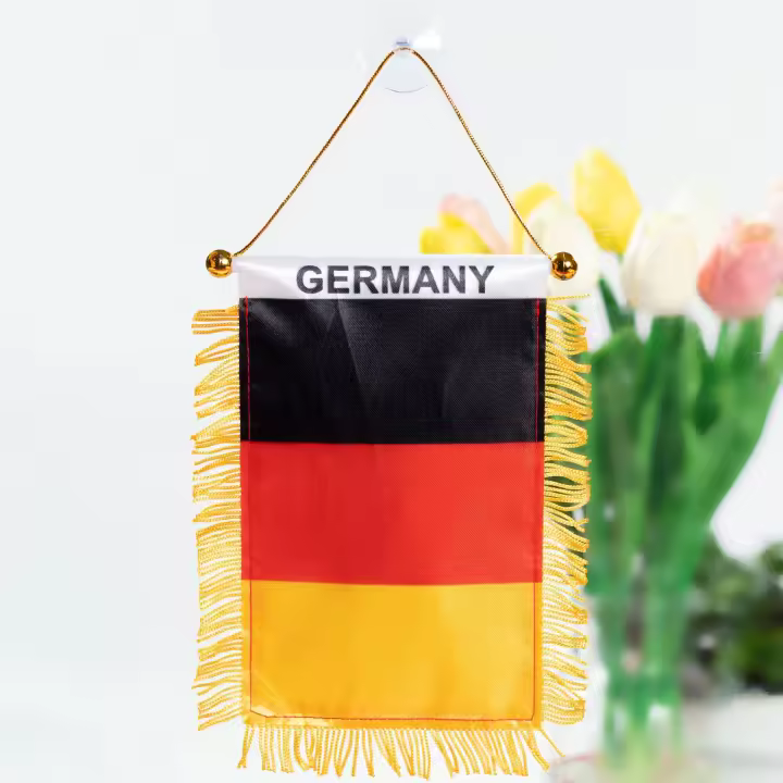 Bandera Española De Ventana Colgante 3x4 Pulgadas 8x12 Cm Bandera Mini Banderín Doble Cara Decoración Para Espejo Retrovisor De Coche Con Borla - 1