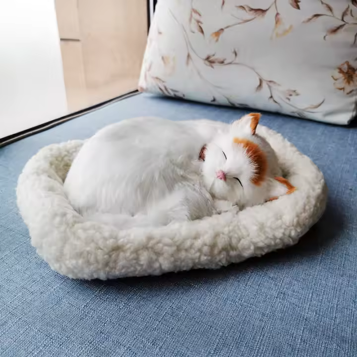 Realista dormir sudadera respiración Gato Perro peludo con Esterillas Creativos animales Decoración - 1