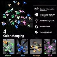 Luces De Jardín Solar Powered Con Flor De Cerezo Para Decoración De Año Nuevo Luz Decorativa Para Paisaje Exterior Y Courtyard - details 10