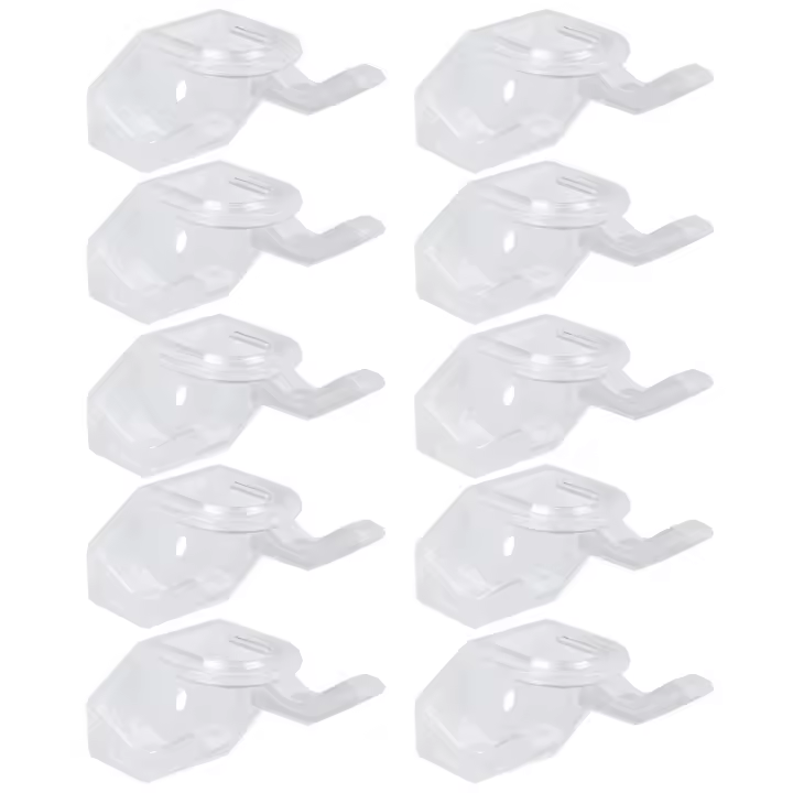 Organizador De Gafas Minimalista 10 Piezas Porta Sombreros De Béisbol Soporte De Exhibición Para Almacenamiento En Casa Material Plástico Ecológico - 1