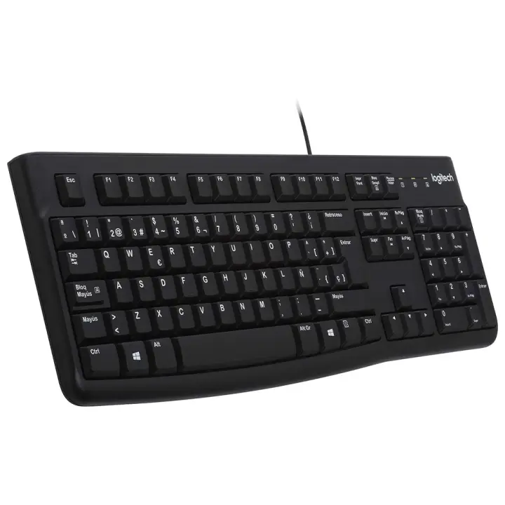 Logitech K120 Teclado USB con Cable Color Negro OEM - 1