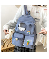 Mochila Escolar Para Niñas Teenager 5 Piezas Set Con Gran Capacidad Y Varios Bolsillos Canvas Resistente Y Versátil Para Viajes Y Estudio - details 20