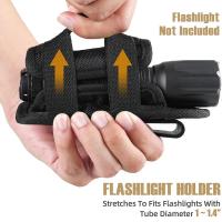 Funda Para Linterna Táctica Con Portarretratos Rotativo Y Clip De Cinturón 360 Grados Con Correa De Carabiner KITPIPI Material De Nylon - details 18