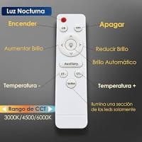 LEDME Plafón LED Techo Blanco Redondo 24W con Mando a Distancia - details 2