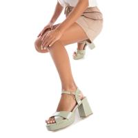 Sandalias con tacón mujer XTI 142356 03 SANDALIA CRUZADA CHAROL AQUA 32162 24V - details 0