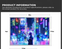 Lámpara LED De Anime Cyberpunk Para Habitaciones Futuristas Luz De Noche Con Paraguas Decorativa Para El Hogar Y Regalo - details 9