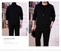 Conjunto Deportivo Casual Para Hombres Mayores MINISO Otoño Invierno Camiseta Y Cardigan Dos Piezas Moda Joven - details 9
