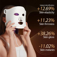 Máscara De Luz LED Para El Rostro Con 7 Colores Terapia De Silicona Fotón Belleza Para Levantar La Cara Anti-Arrugas Control De Aceite Blanqueamiento Y Reparación De Piel - details 2