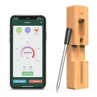 Termómetro De Carne Con Bluetooth 165 Pies Termómetro Inteligente Para Alimentos Con Cable De Carga USB Para Horno Asador - details 5
