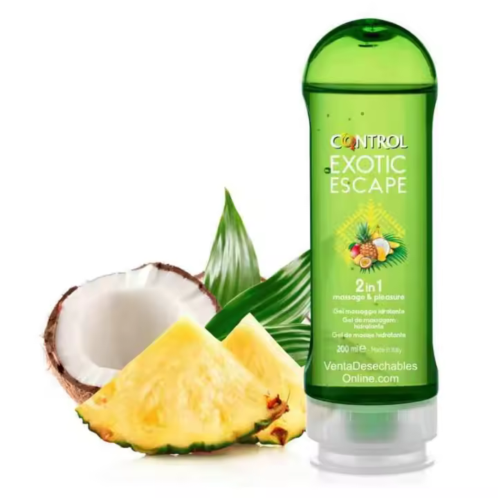 Control Lubricante Control Exotic Escape Gel Masaje 2 en 1 - 200 ml 8411134135803 - 1