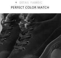 Botas De Nieve Para Hombres Zapatos De Camuflaje Ligeros Para Invierno Botines De Camuflaje Tenis De Montaña De Tobillo Zapatos De Piel Corta - details 8
