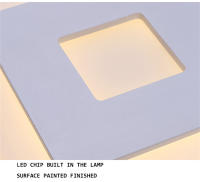 Lámpara De Pared Moderna Y Sencilla En Aluminio Y Acrílico Para Iluminación Interior Blanco Y Negro Para Dormitorio Y Sala De Estar - details 4