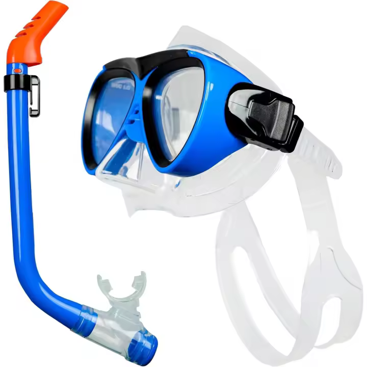 Juego de snorkel para niños, Máscara de Buceo antivaho, Máscara de snorkel with panoramic view, Gafas de Natación para niños, equipo de snorkel with tube de respiración - 1