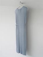 Vestido De Punto REALEFT 2025 Para Mujer Estilo Casual Cuello En V Midi De Pierna Larga Con Abertura Lateral Y Cintura Alta - details 15