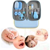 Kit de 8 piezas para el cuidado del bebé, kit profesional de cortauñas para bebés, no tóxico sin BPA, kits de aseo para bebés para viajes y hogar (azul) - details 4