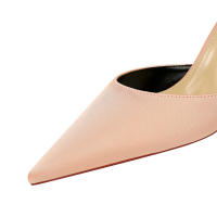 Sandalias De Satén Para Mujer Verano Con Nudo De Mariposa Bajo Tacón 8cm 10cm Alta Calidad Clásicas Bigtree Zapatos De Boda Low Heels - details 5