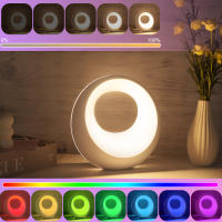 Luz Nocturna Pequeña RGB Cambiante Con Control Remoto Y Temporizador Luz De Mesa Para Dormitorio Dimmerable Iluminación Suave - details 2