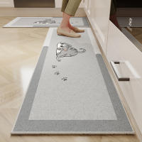 Vikama Alfombra De Cocina Impermeable Y Anti-Derrame De Velours Cristal Durable Y Resistente Al Polvo Con Patas Antideslizantes Para Sala De Estar Y Baño Fácil De Limpiar Máquina/Hand Wash - details 4