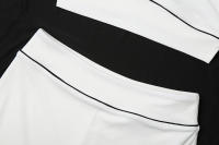 Conjunto De Verano Para Mujer Nibber Skinny Ribbed 2 Piezas Negro Top Sin Costuras Y Shorts Side Split Estilo Sexy Y Club - details 7