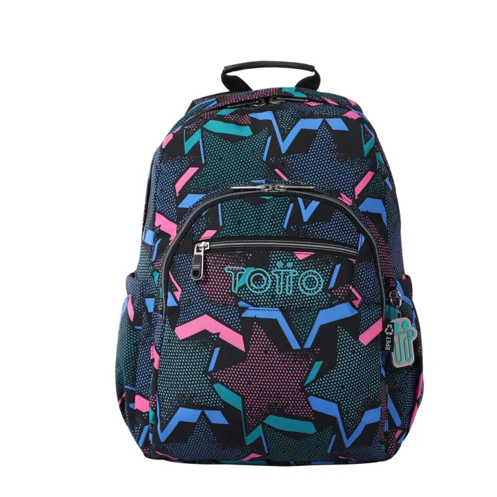 Mochila Escolar Eco-friendly Lety Black - Acuareles | Totto España - 1
