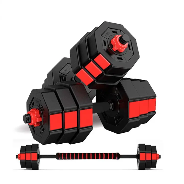 Fitness Tech Juego de mancuernas 2 en 1 Octogonal Peso libre - 1