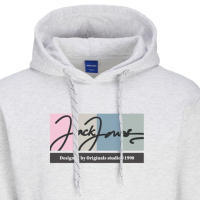 Jack & Jones Hombre Sudadera Con Capucha con Bolso Frontal Mod JORPORTLAND Logo estampado Moda Casual Informal REF 262421 - details 2