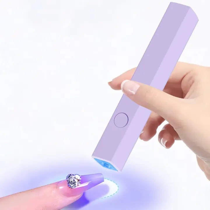 Mini lámpara UV para uñas, Pequeña lámpara para uñas, secador de uñas Para esmalte de uñas gel, lámpara LED UV portátil de 3 W para uñas de gel - 1