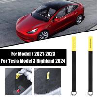 2pcs Cuerda De Emergencia Para Puerta Trasera De Seguridad Para Tesla Model3/Y Botón De Puller Mecánico Manija Accesorios De Coche - details 3