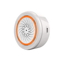 Alarma Inteligente Tuya Zigbee Con Sirena Sensor De Temperatura Y Humedad Para Seguridad Doméstica Con Alertas De Estroboscopio Compatible Con Hub TUYA - details 11