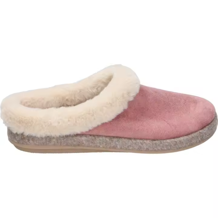 COSDAM | Zapatillas de Casa Cerradas Cosdam para Mujer – Pantuflas en Color Rosa y Beige – Zapatillas sin cierres – Con Borreguito – Para Invierno – Cómodas – Confort – Relax – Modelo 12000 - 1