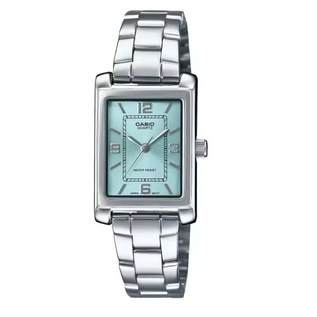 ​reloj mujer analógico clásico Casio LTP-1234DD-2A 32 × 21 × 7.4 mm correa de acero - 1