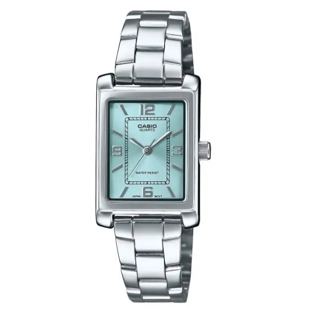 ​reloj mujer analógico clásico Casio LTP-1234DD-2A 32 × 21 × 7.4 mm correa de acero - 1