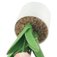 Tulipanes Rosa Naranja Artificial Falsas Plantas De Plástico Para Decoración De Hogar Escritorio Bodas Fiestas Oficina - details 3