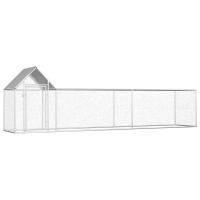 vidaXL Gallinero Metálico Acero Galvanizado Jaula Gallinas Conejos Dimensiones 2 x 1 x 1.5 m,  3 x 1 x 1.5 m,  5 x 1 x 1.5 m y mas - details 3