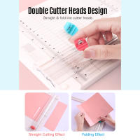 Cortadora De Papel Portátil KW-trio 12.6 Pulgadas Con Cabeza De Corte De Línea De Plegado Y Borde Recto Para Artesanía De Escritorio - details 8